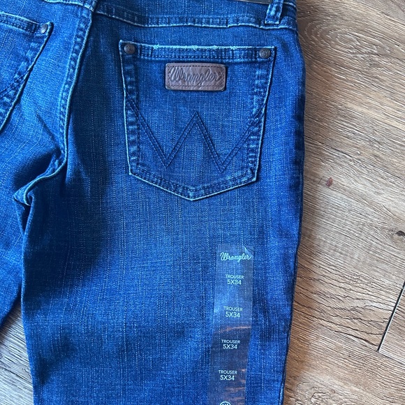 Wrangler Womens Retro Mae Mid Rise Wide Leg Trouser Jeans. 👖 - Picture 14 of 16